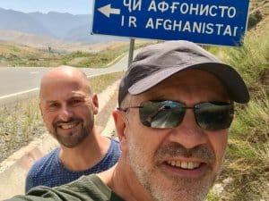 The author on the border of Afghanistan
