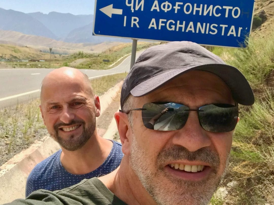 L'auteur à la frontière de l'Afghanistan