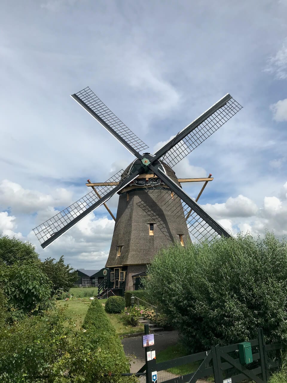 Windmill on the Amstel river