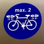 Sigle emplacement vélos sur Thalys