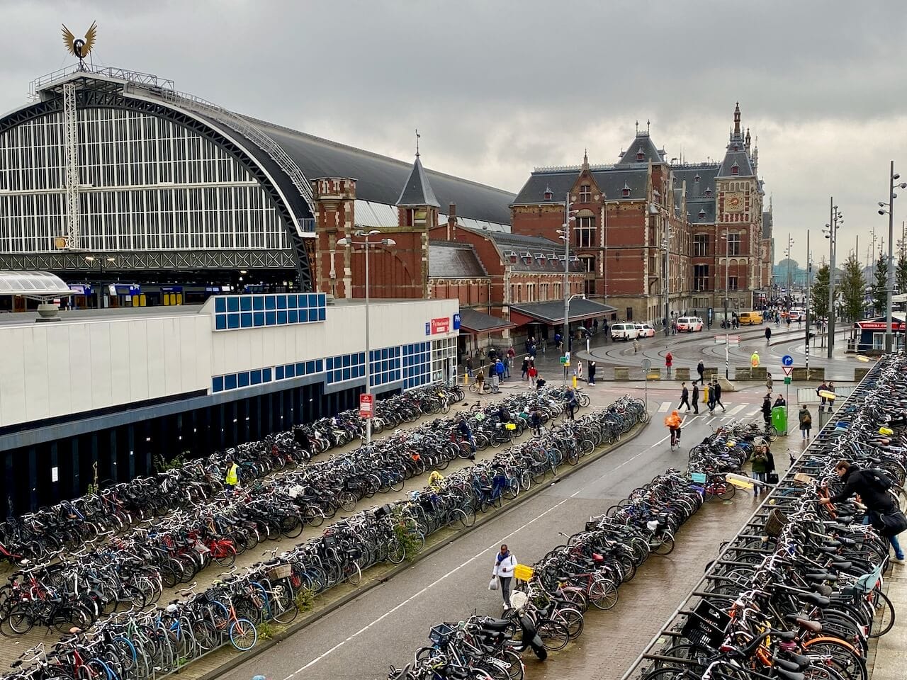 Bicycle parking at Amsterdam Centraal station