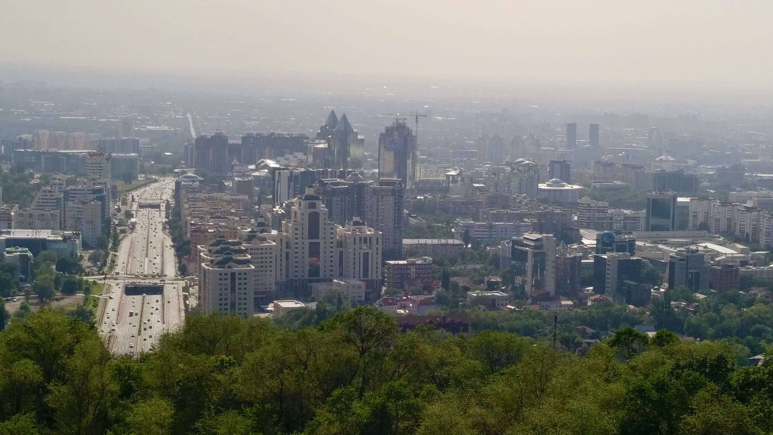 General view of Almaty