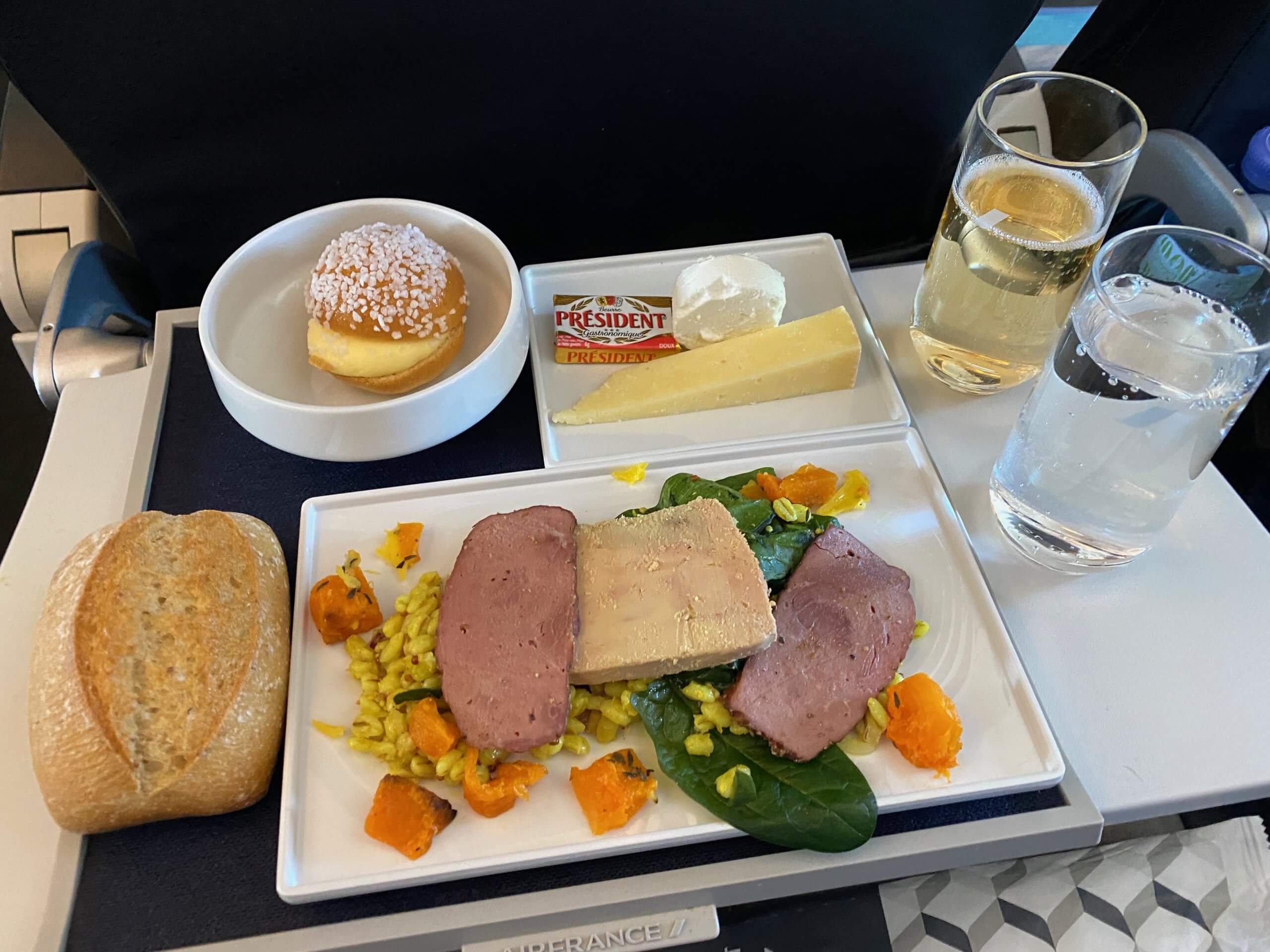 Air France business class meals