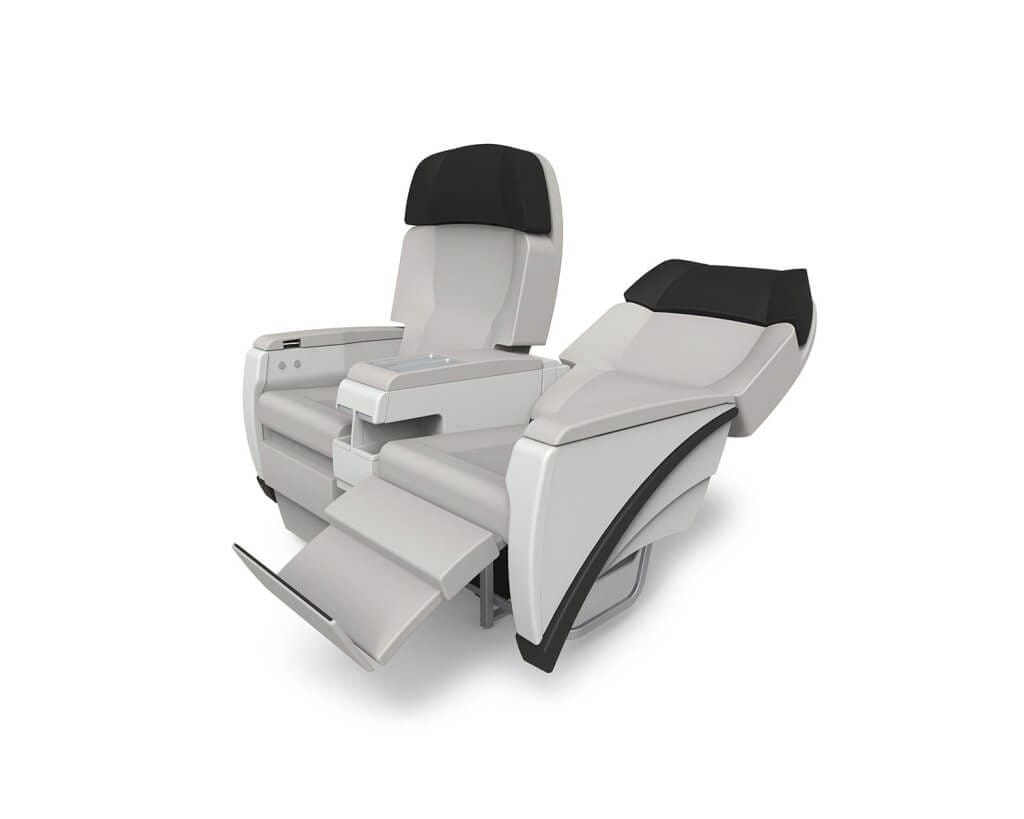 Lie-flat andromeda seat