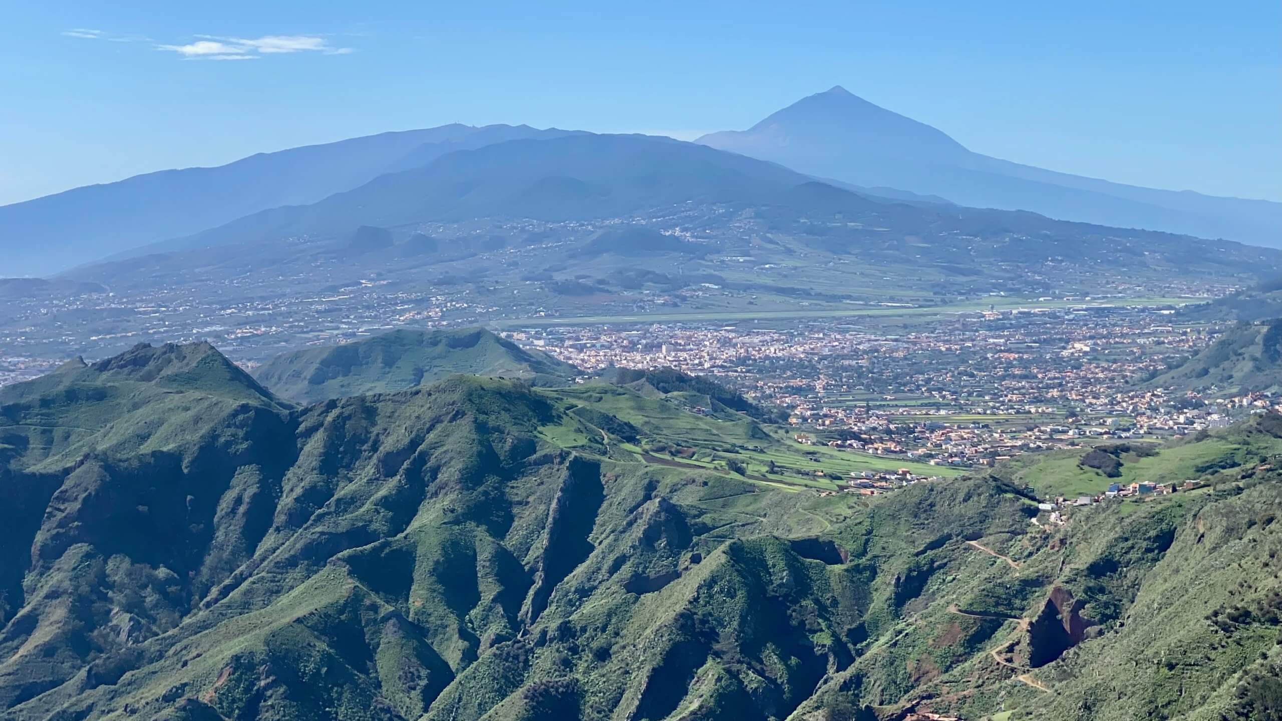 Vue aéroport Tenerife nord