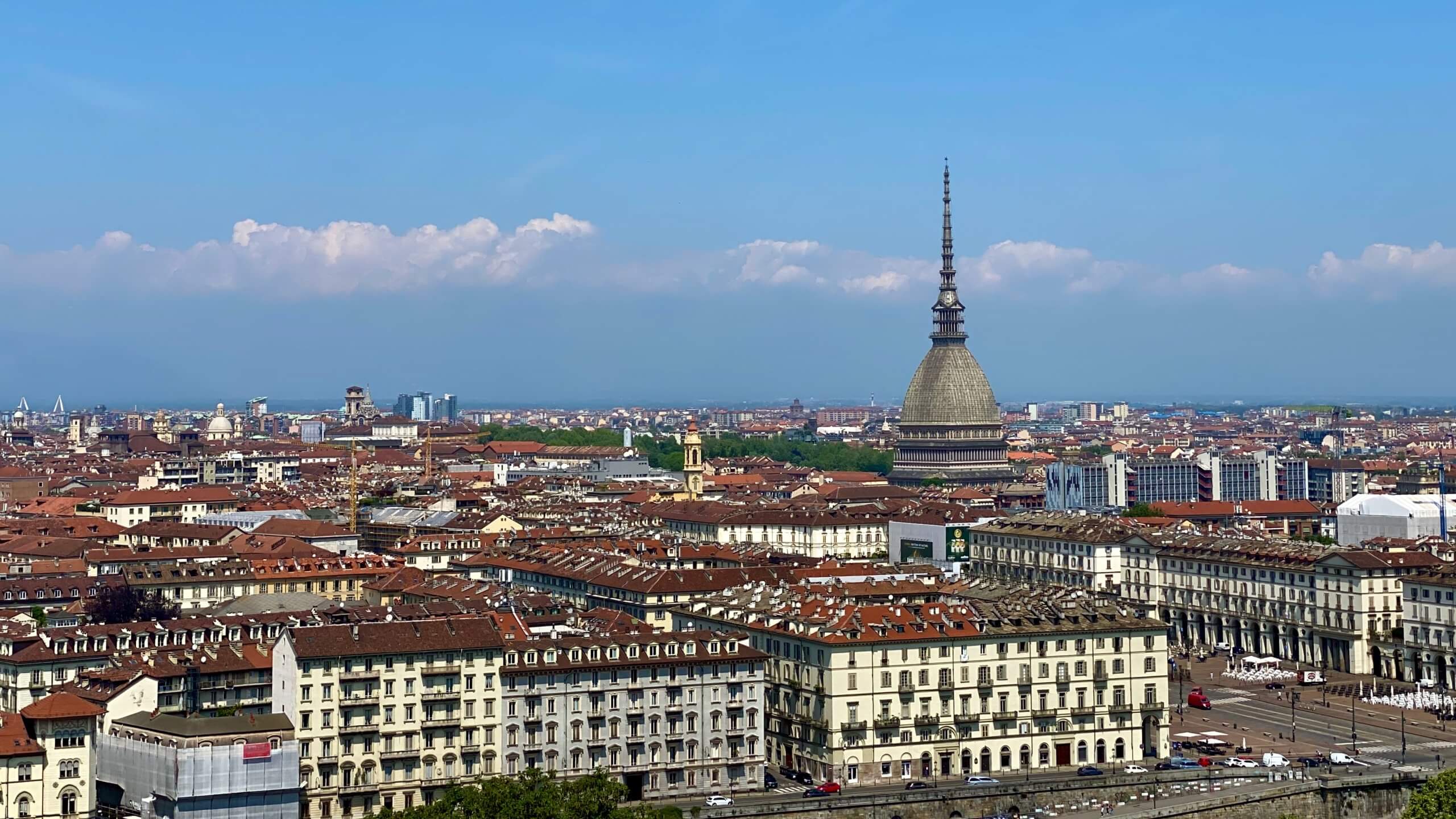 Vue Turin depuis la Chiesa di Santa Maria del Monte dei Cappuccini