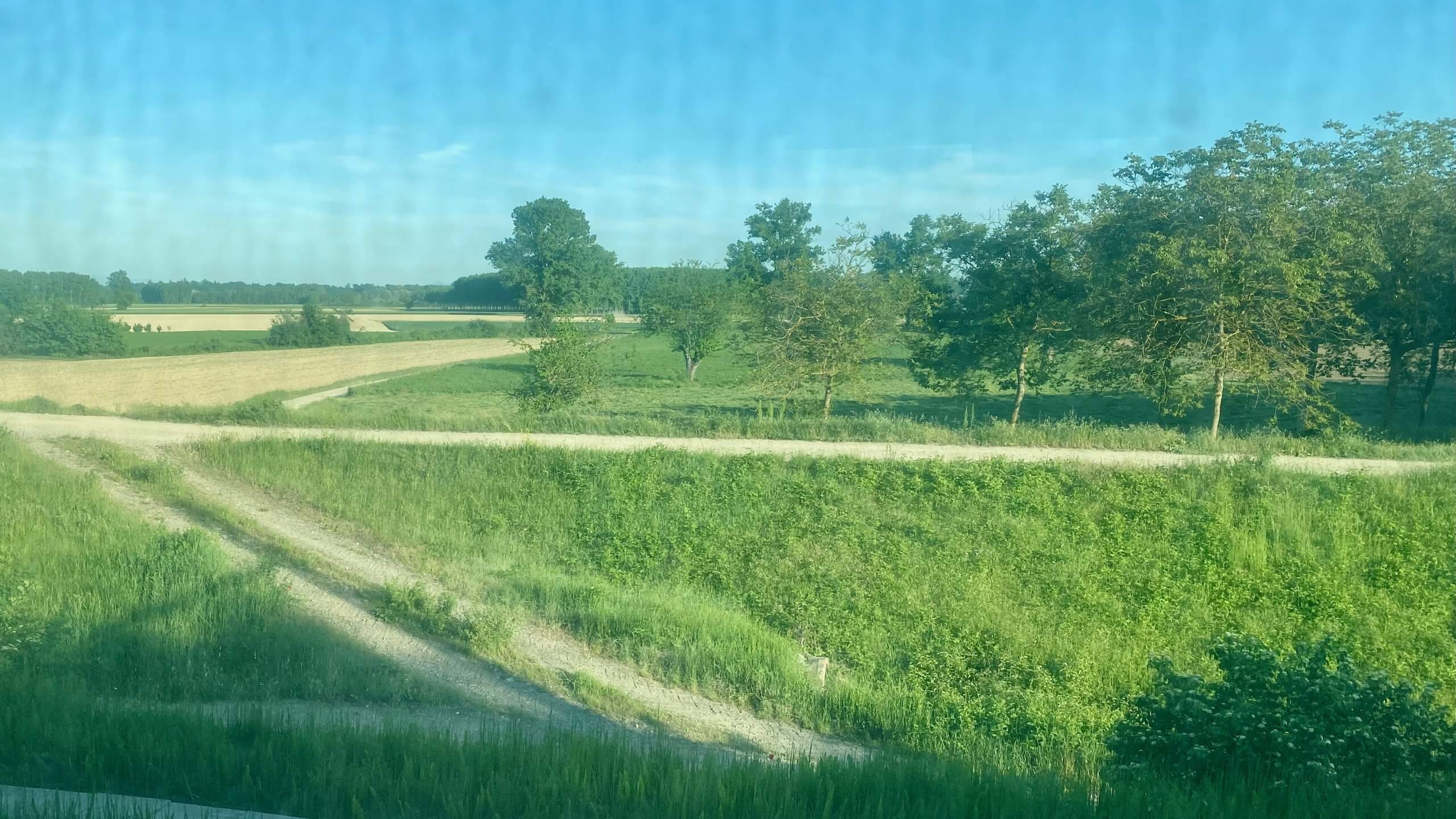 Plaine du Po vu depuis le train Turin Gênes