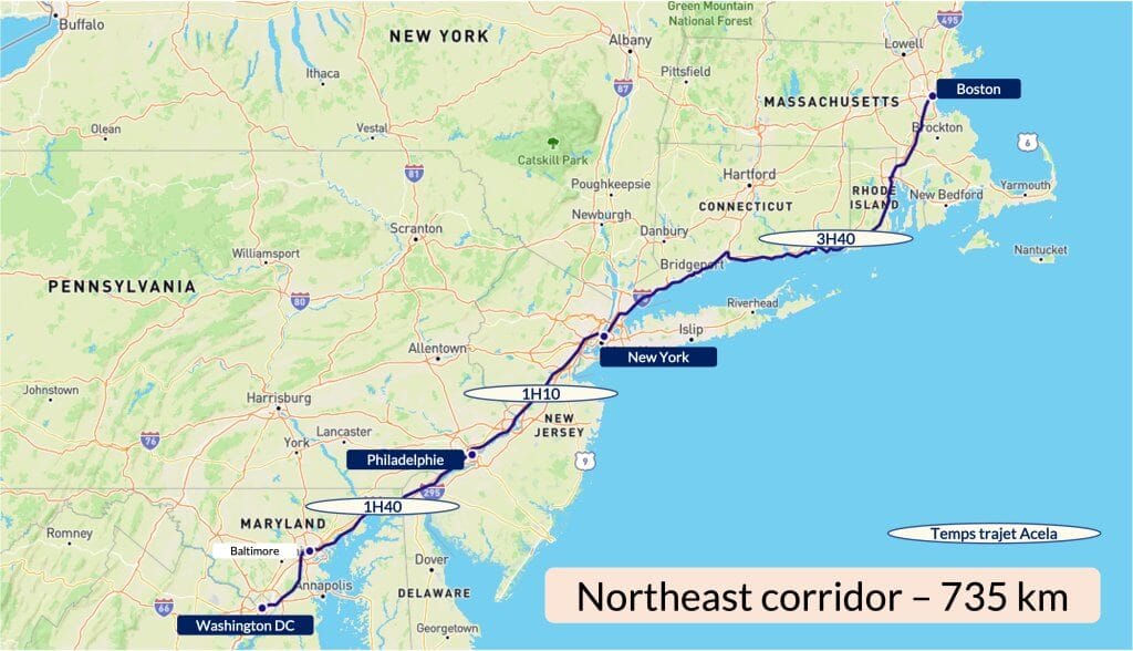 From New York to Washington by train with Acela Travels of a life