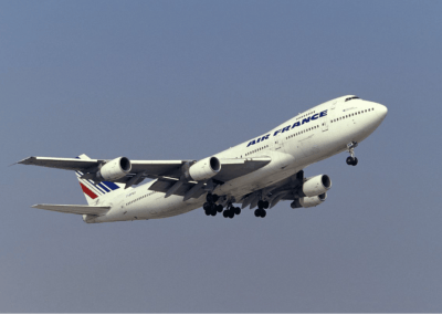Voyager en avion dans les années 80