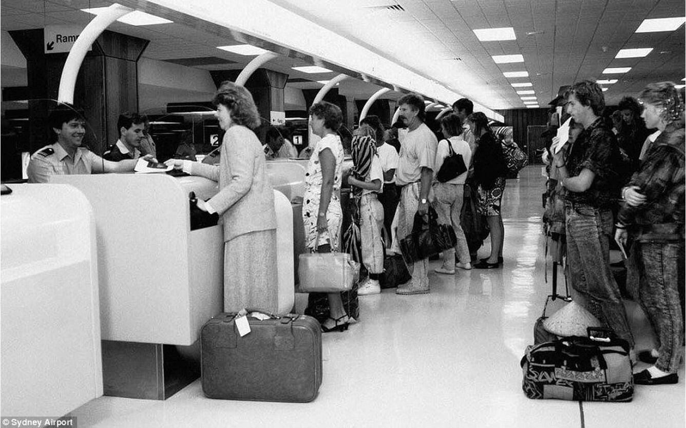 Aéroport de Sydney dans les années 80
