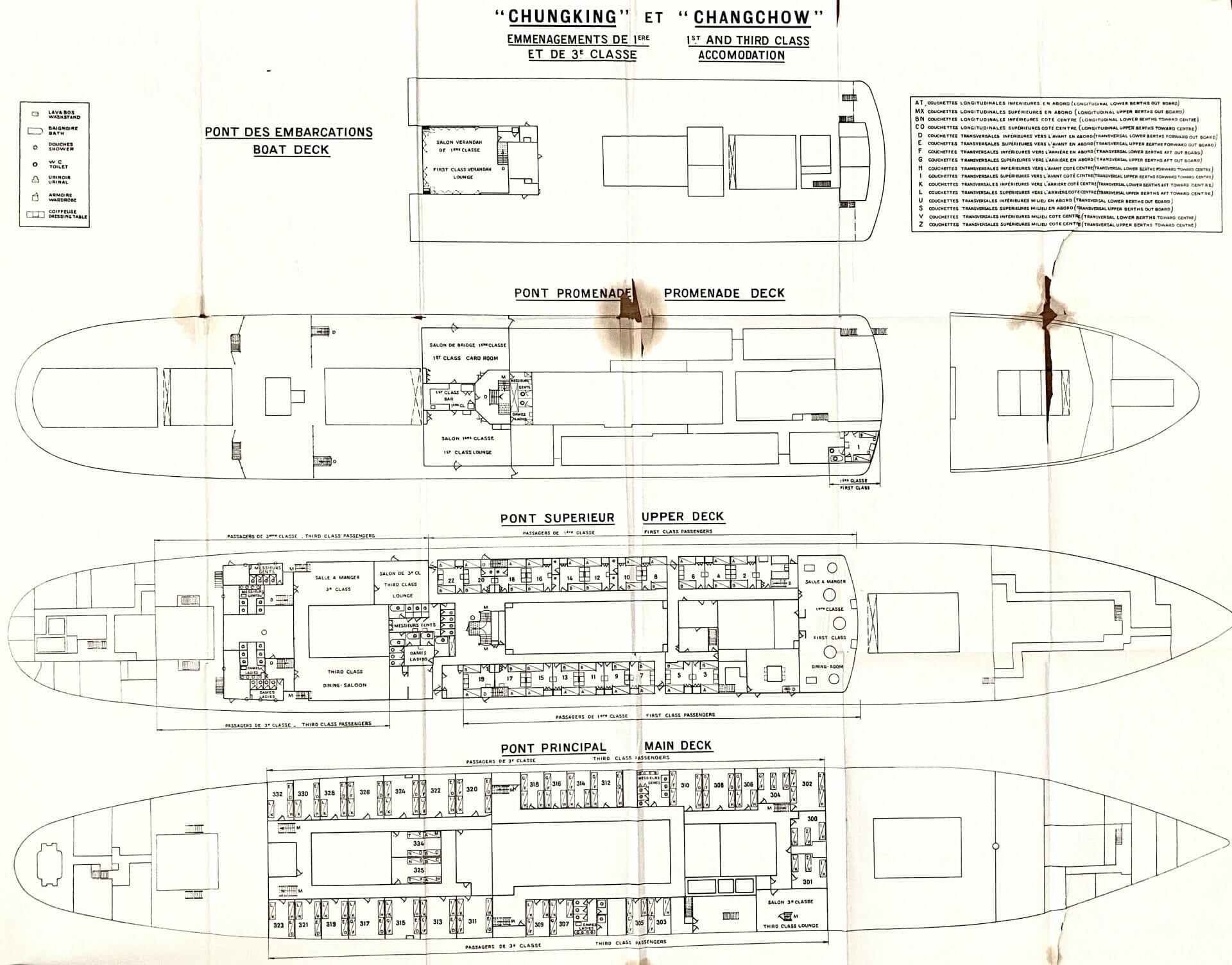 Plan des ponts du Changchow