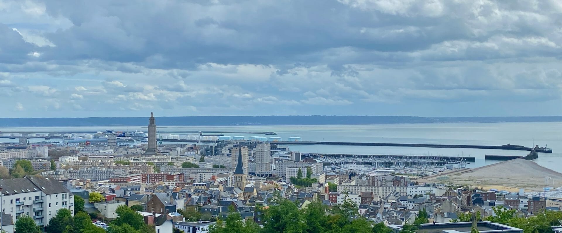 Le Havre vue des jardins suspendus