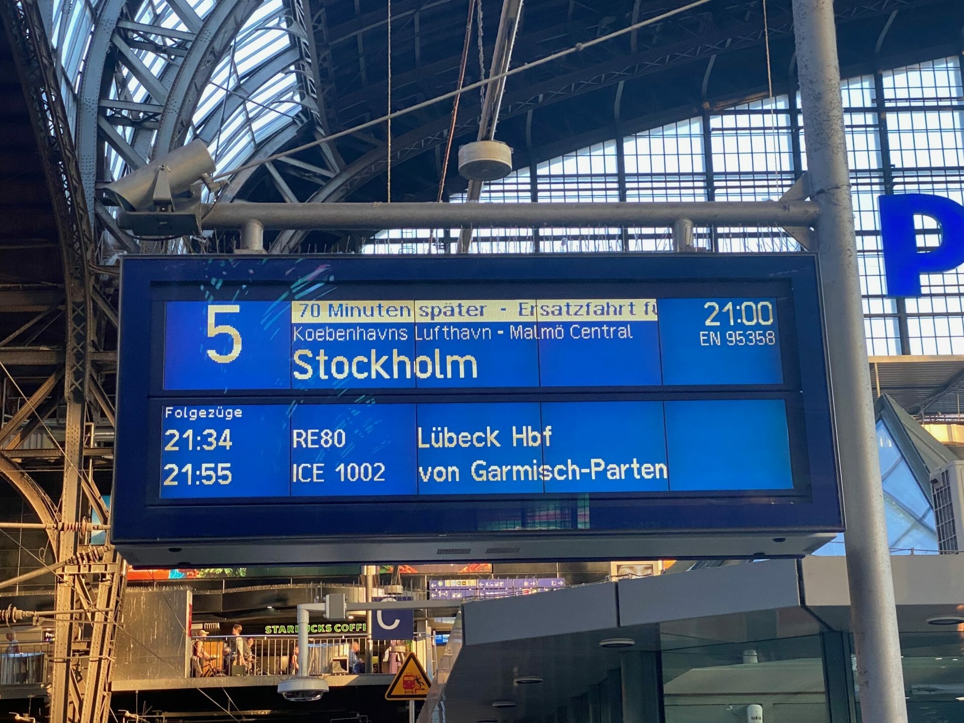 Panneau affichage Hambourg