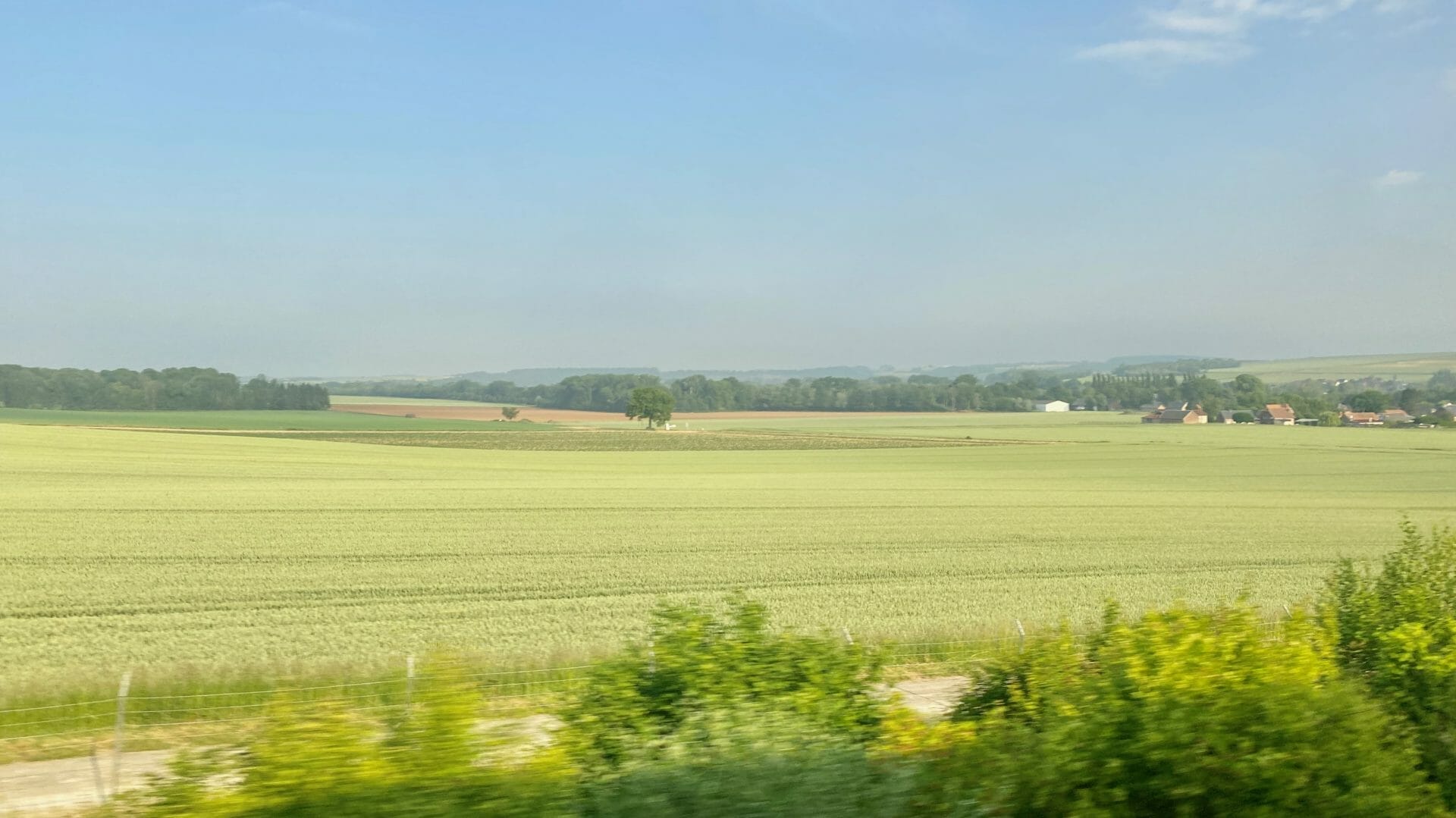 Campagne Picarde depuis le Thalys
