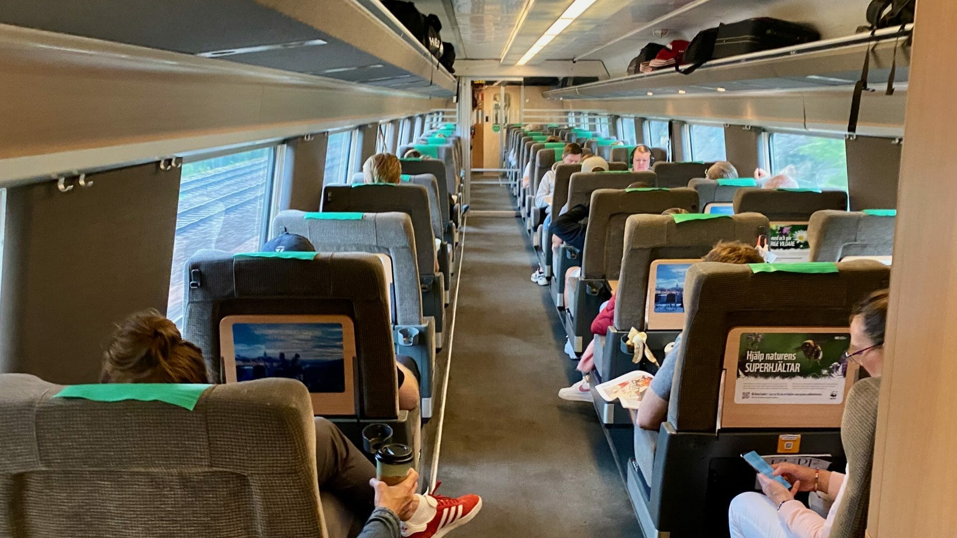 Première classe à bord du X2000 SJ