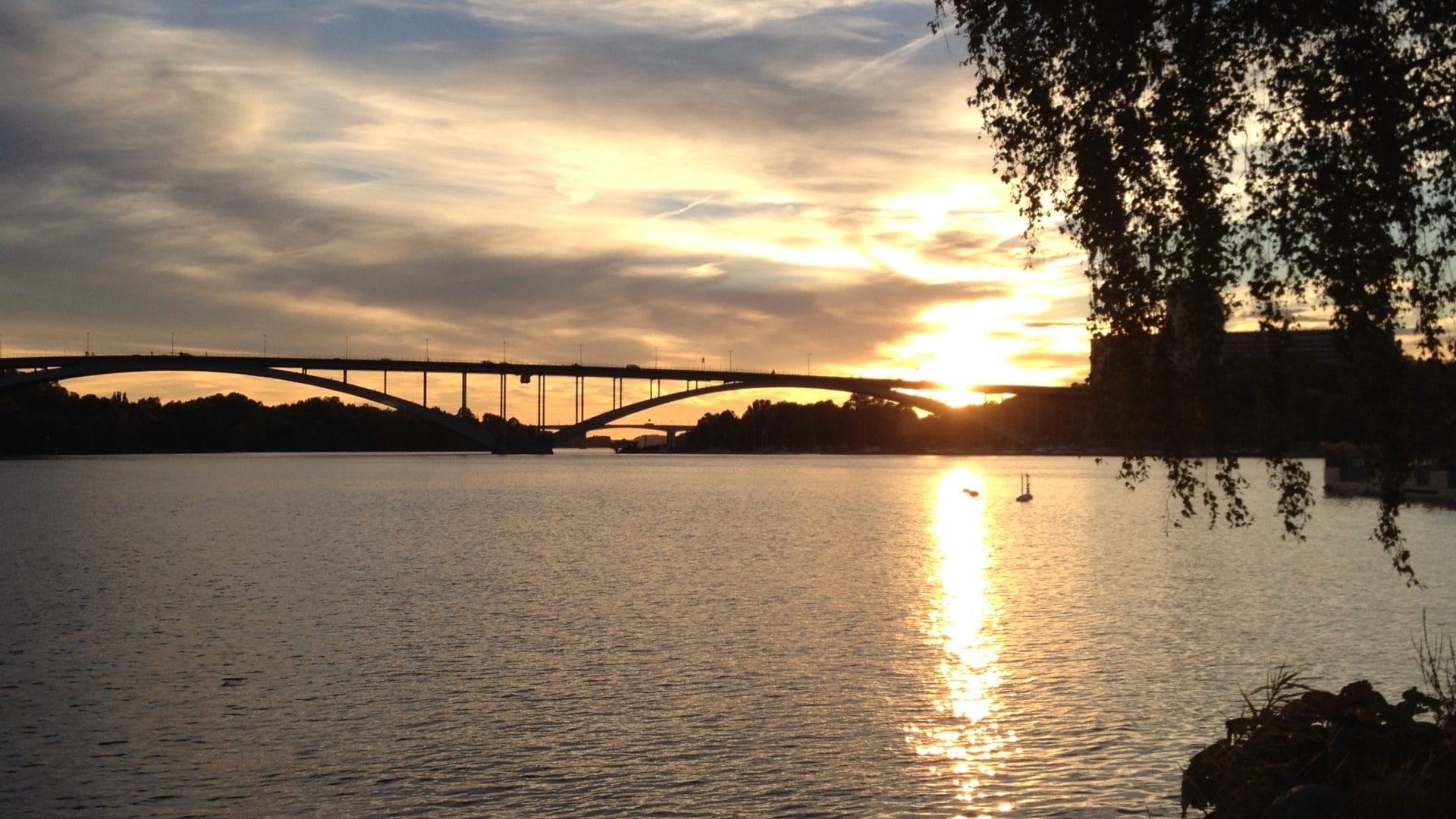 Lake Mälar at sunset