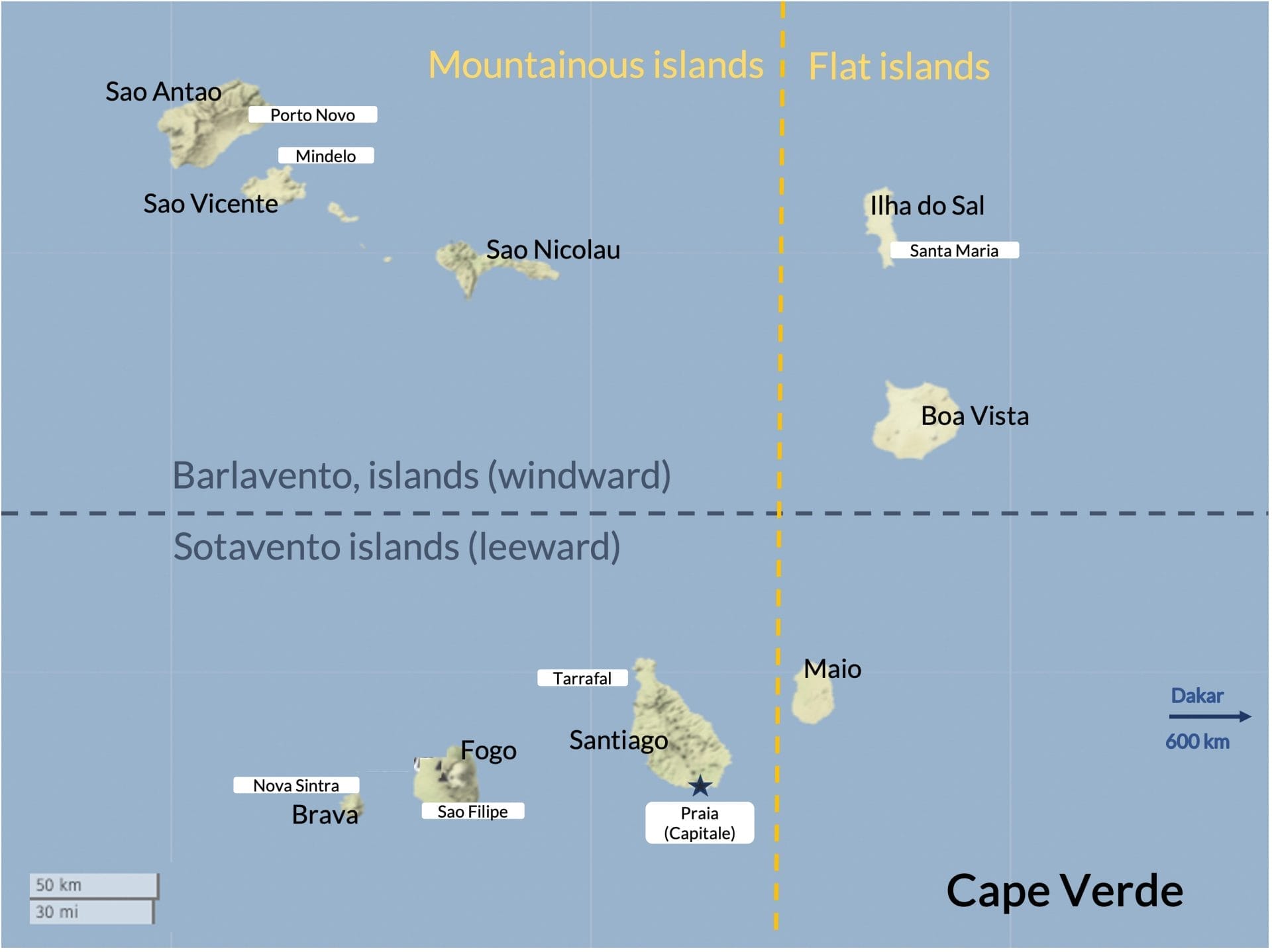 Cape Verde map
