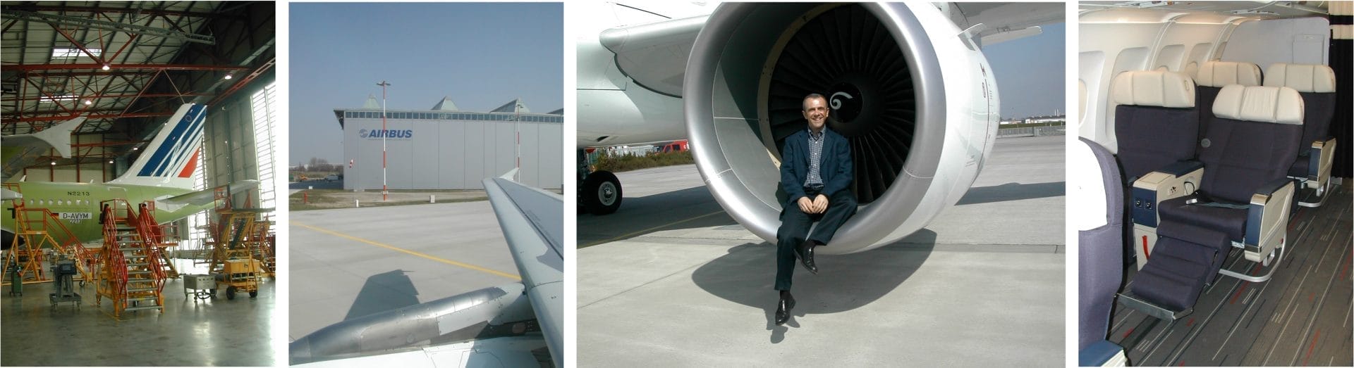 L'auteur chez Airbus à Hambourg