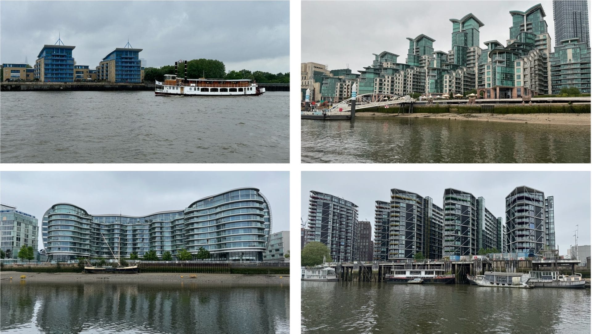 Modern buildings on the Thames