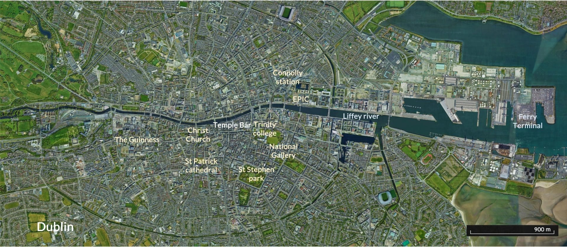Map of Dublin