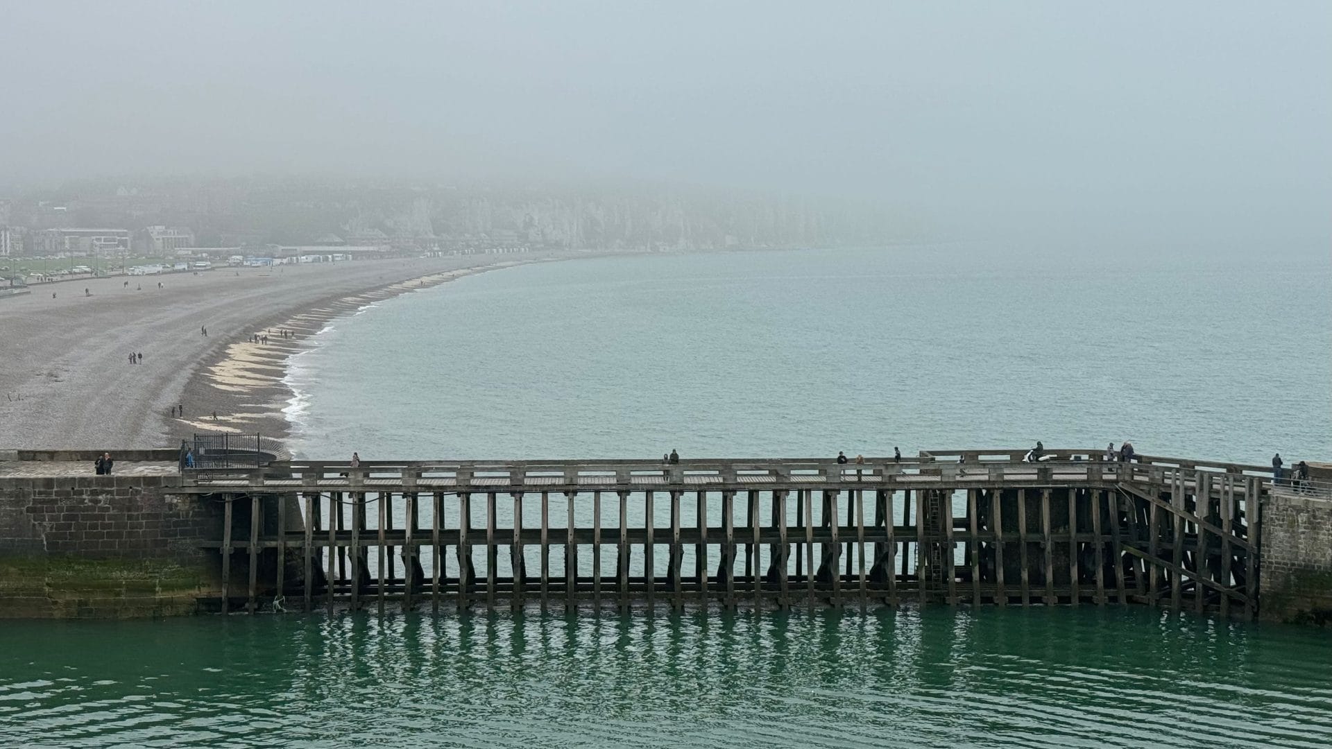 Plage Dieppe Brouillard