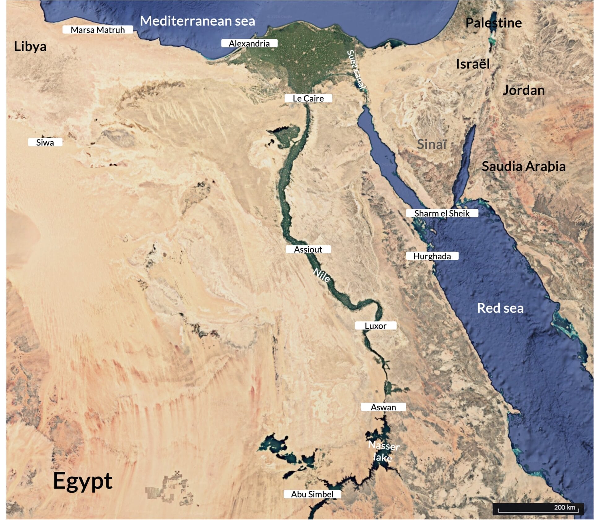 Carte Egypte