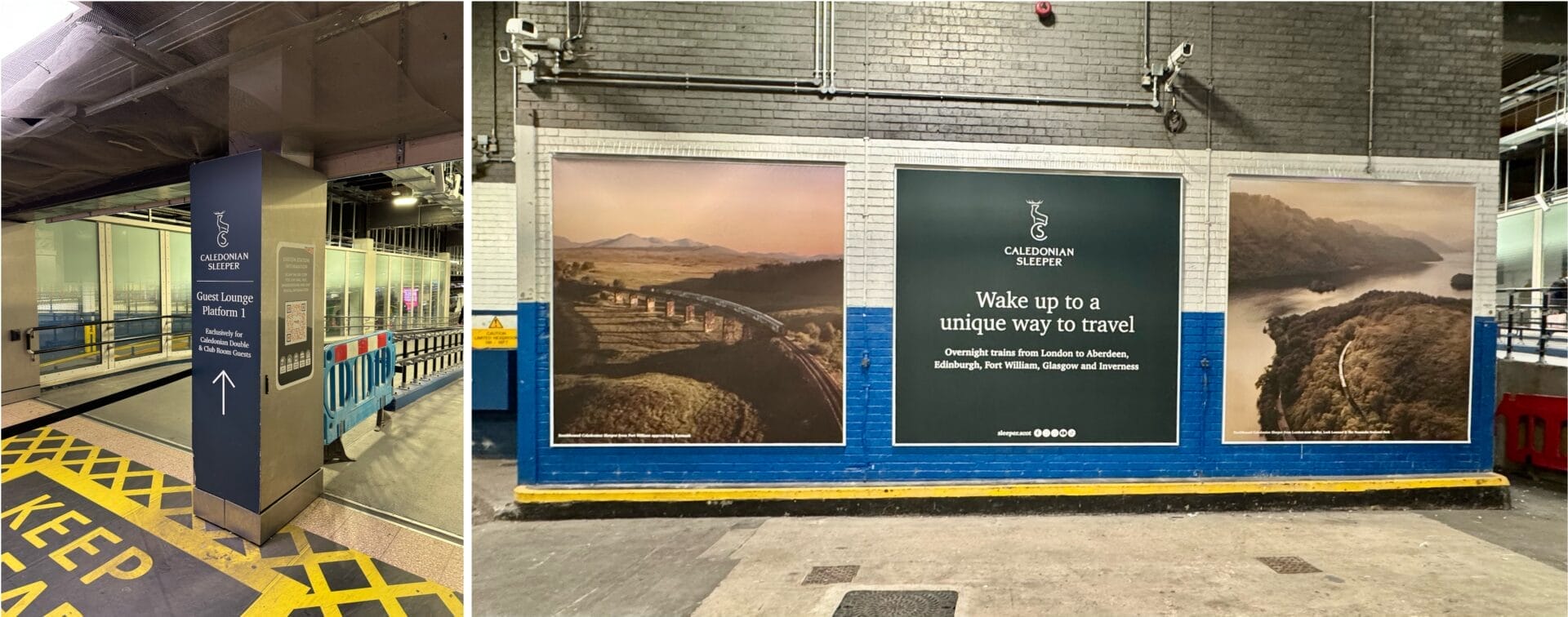 Access to Caledonian Sleeper lounge