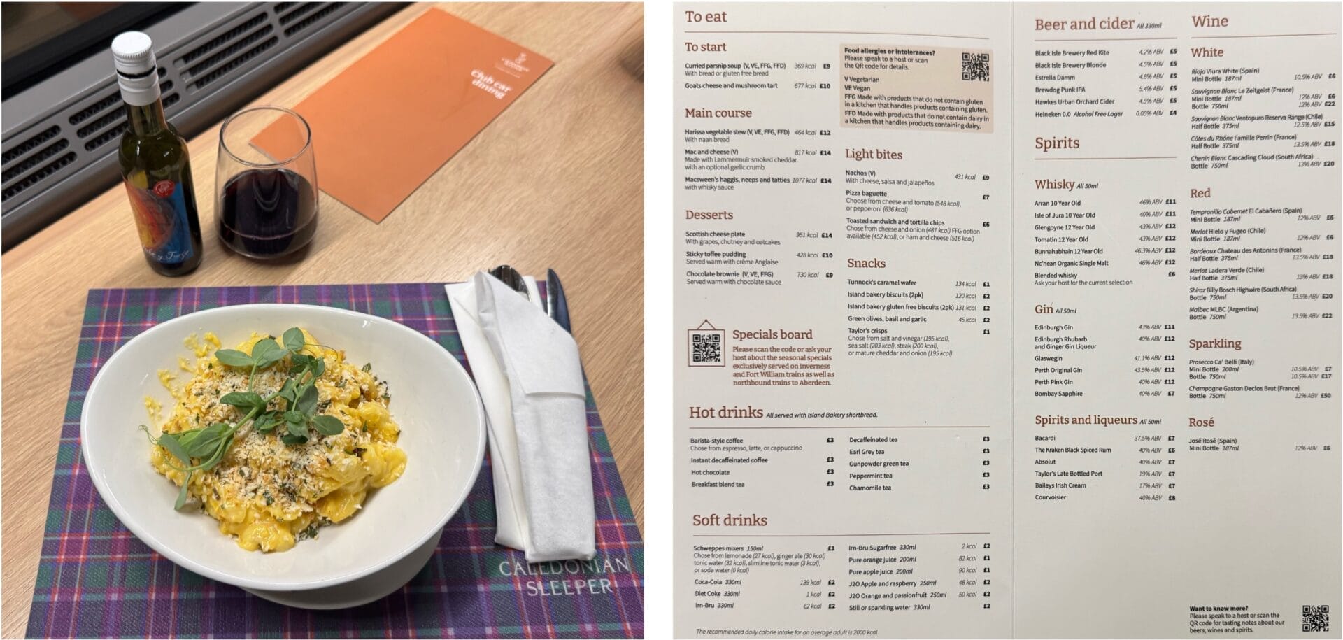Caledonian Sleeper train size