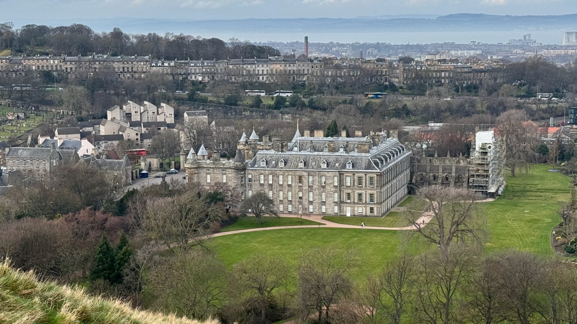 Holyroodhouse Palace vue du Parc