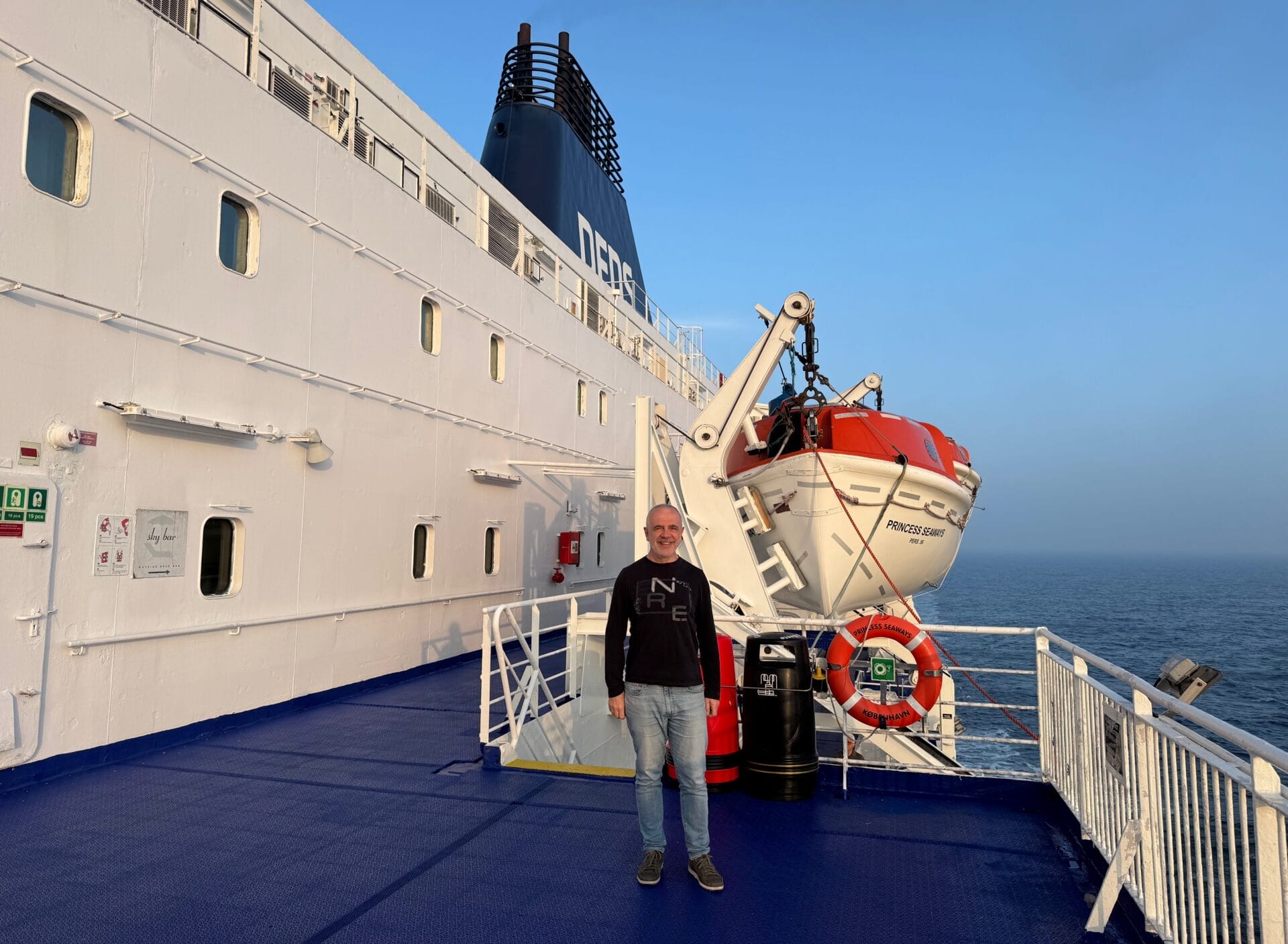 Auteur à bord du Princess Seaways