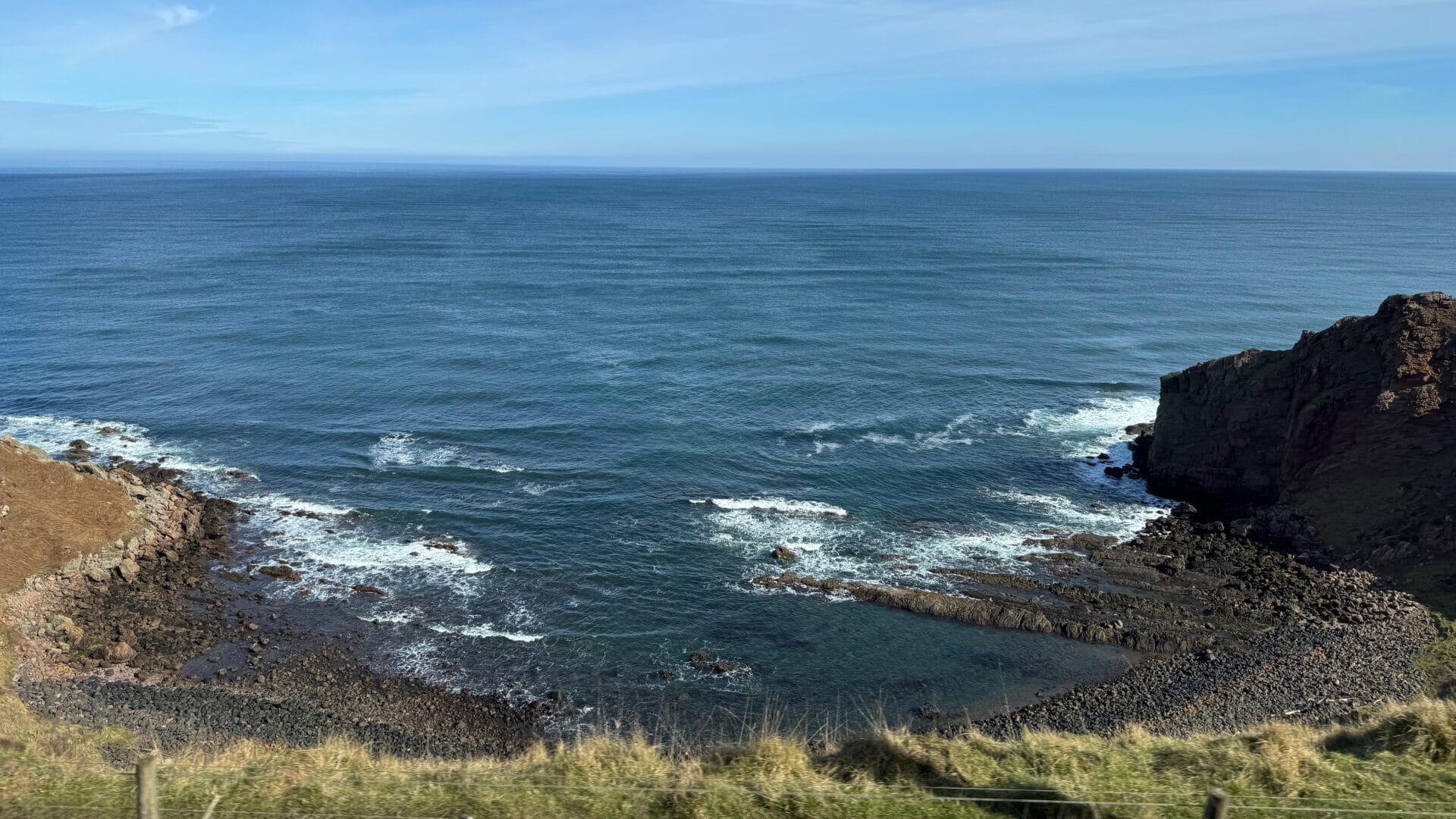 Bord de mer entre Edimbourg et Newcastle