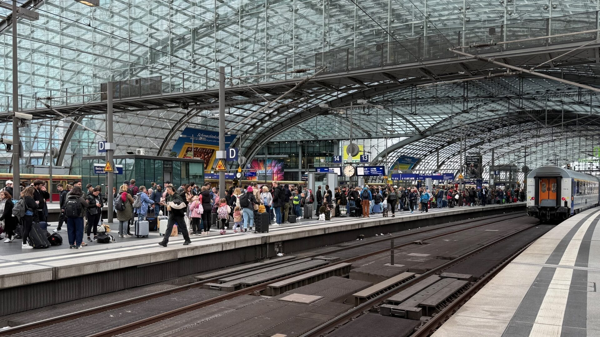 Affluence Berlin Hauptbahnhof