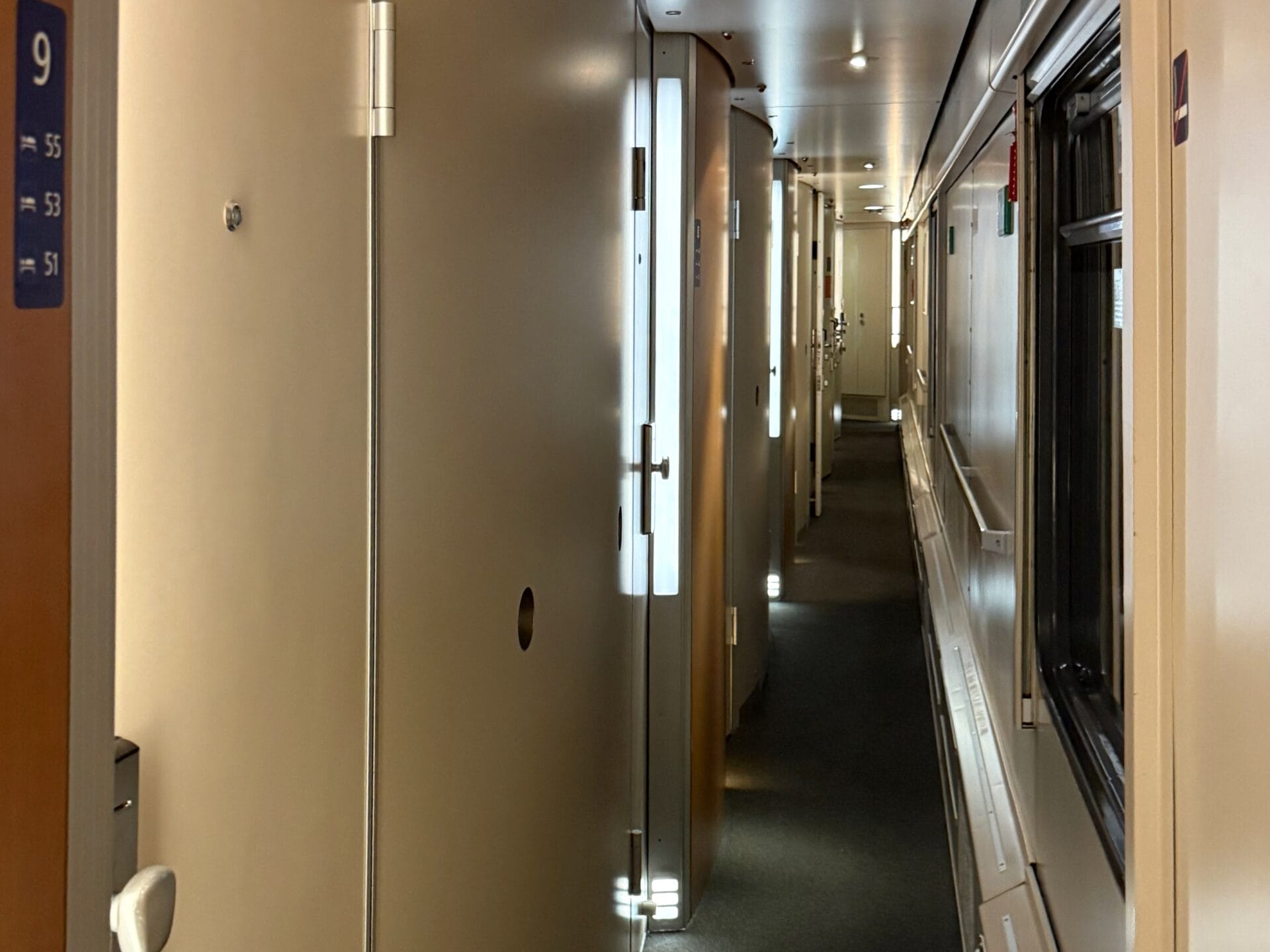 Nightjet Sleeper Car Corridor
