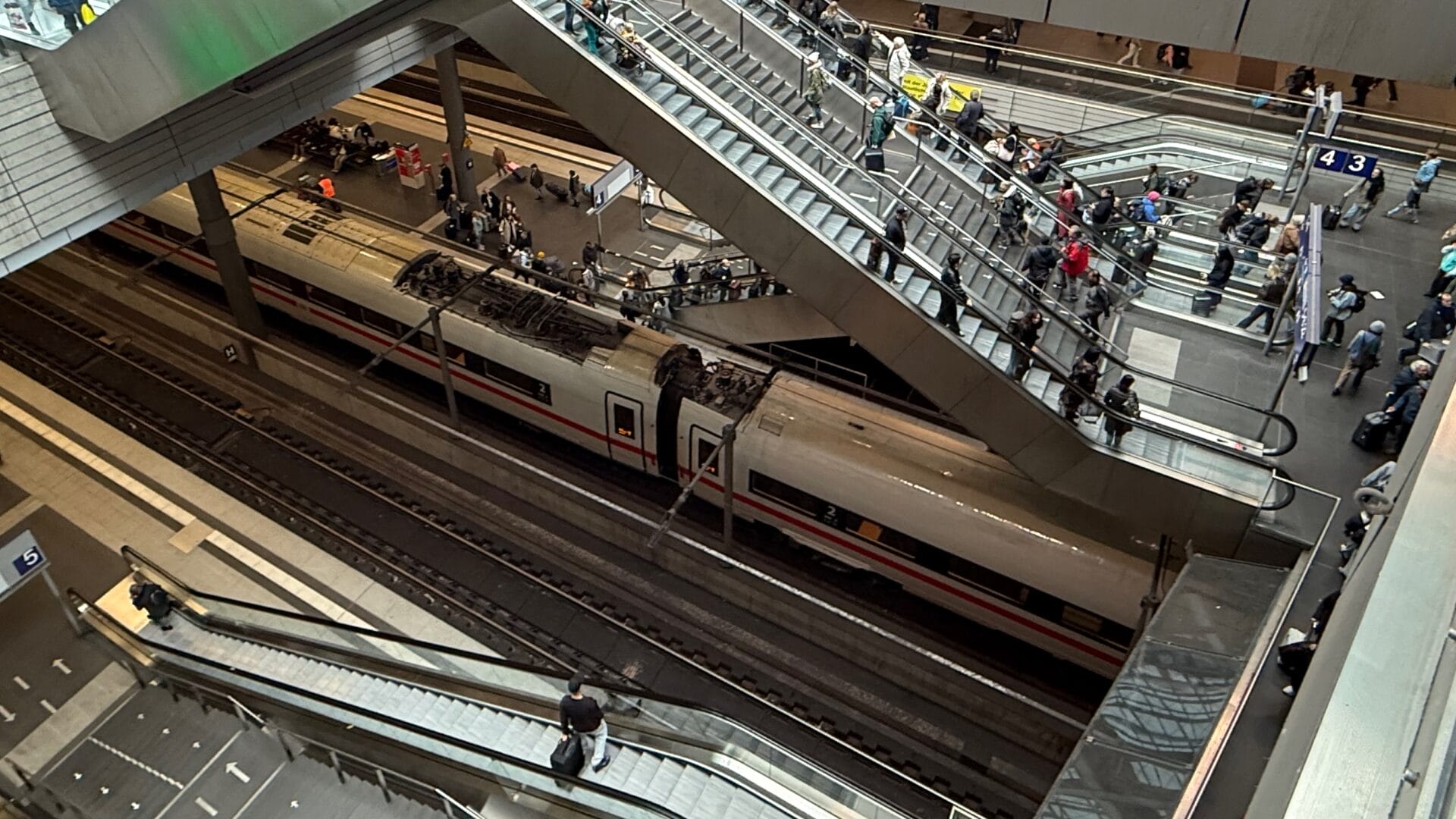 Vue plongeante Berlin Hbf