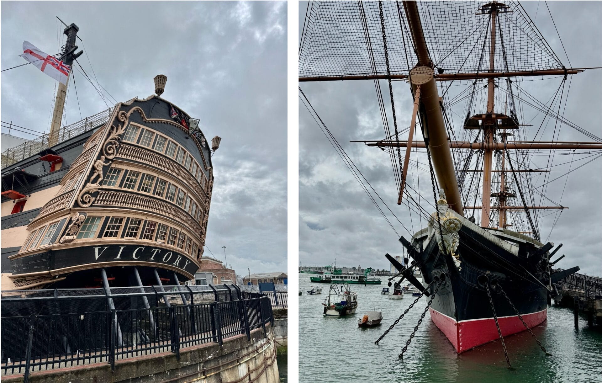 HMS Victory & HMS Warrior