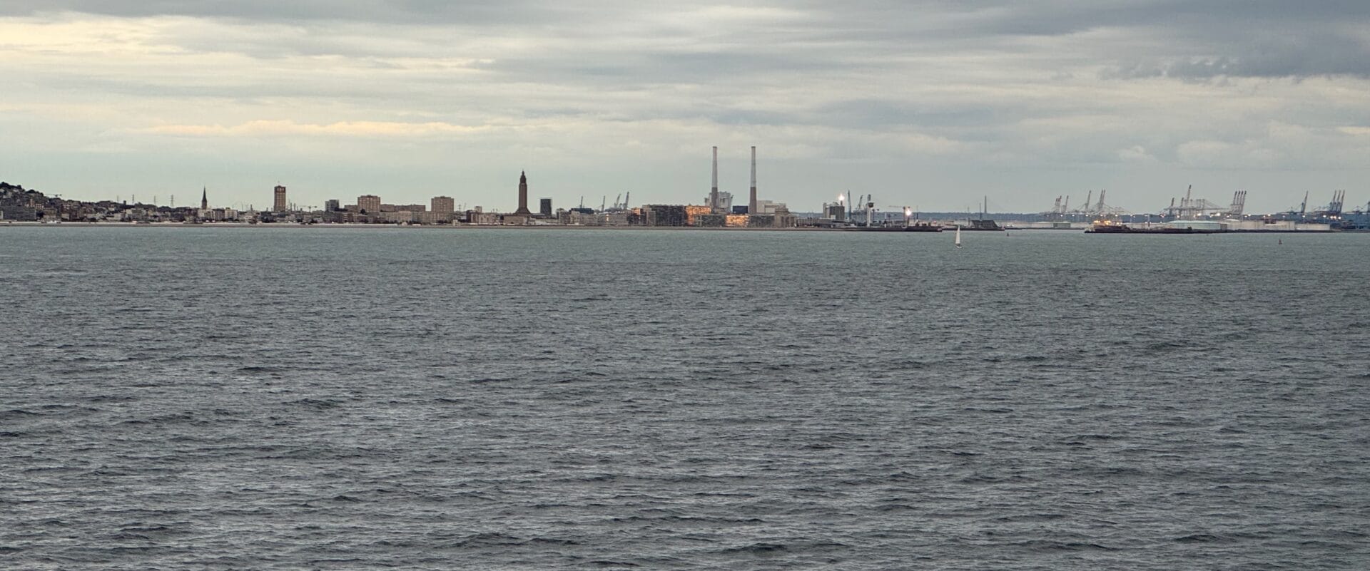 Le Havre in the distance