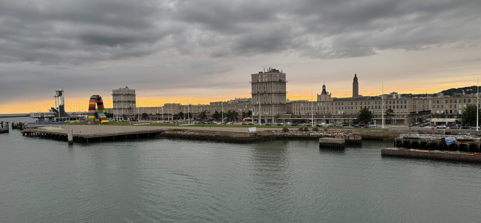 Le Havre seen from the sea