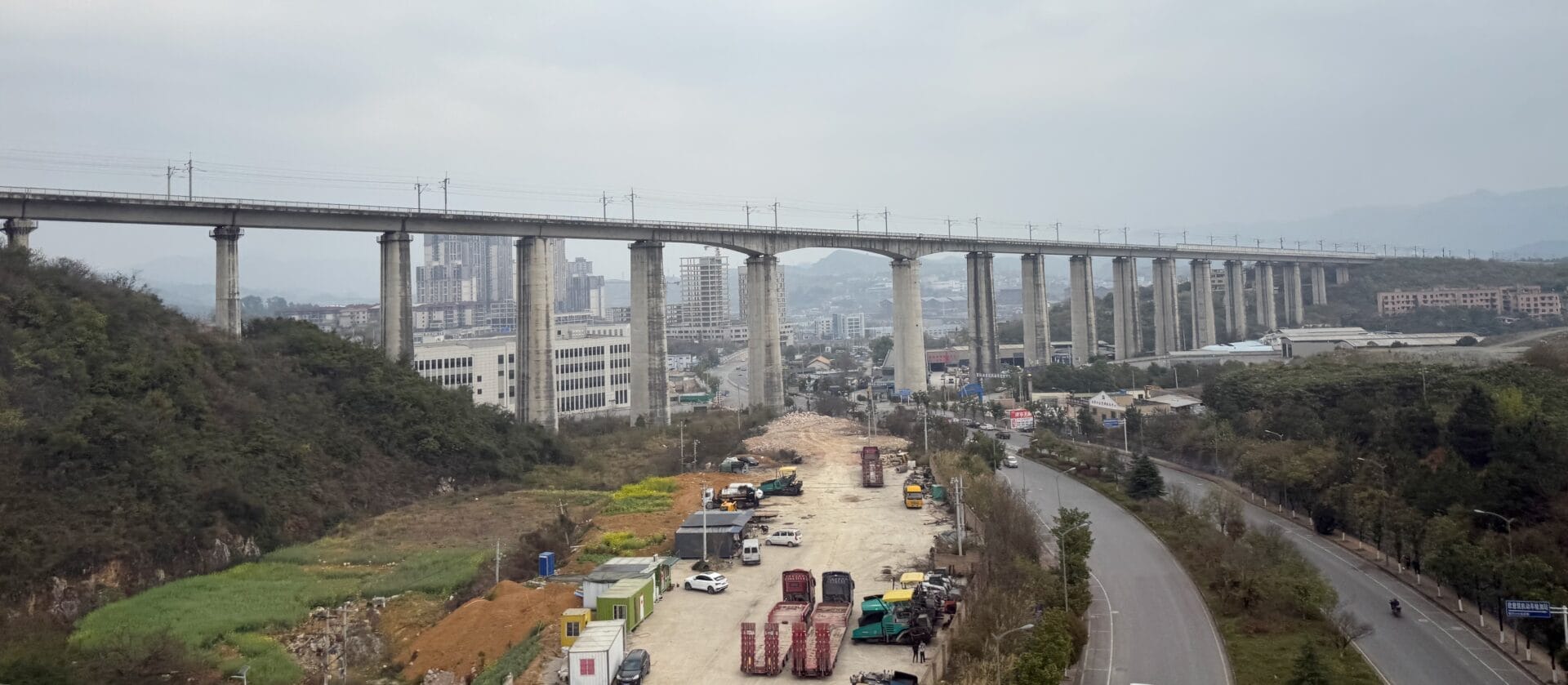 Pont ferroviaire à Guizhou